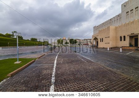 January 10, 2020, Images With Katara Cultural Village, Doha Tourist Point Of Interest. Qatar