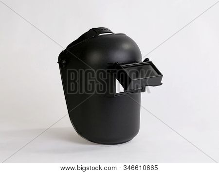 Black Welding Mask Isolated On White Background