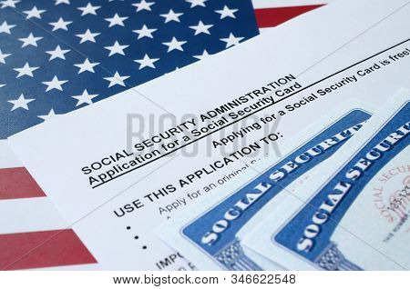 United States Social Security Number Cards Lies On Application From Social Security Administration O