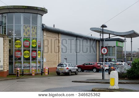 Moldl, Uk: Jan 22, 2020: The Last Homebase Store In North Wales Has Started The Process Of Closing D