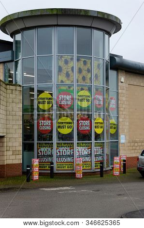 Moldl, Uk: Jan 22, 2020: The Last Homebase Store In North Wales Has Started The Process Of Closing D