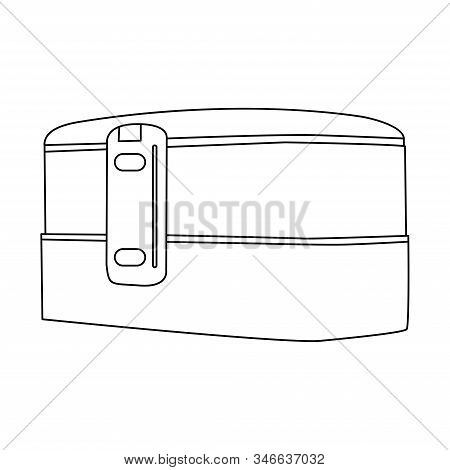 Linear Lunch Box Icon From Education Outline Collection. Thin Line Lunch Box Icon Vector Isolated On