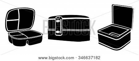 Set Of Lunch Box Icons From Education Outline Collection. Thin Line Lunch Box Icon Vector Isolated O