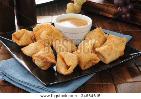 Rangoon kraba z sosem orzechowym