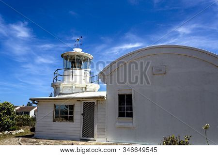 View Of The Replica Of The 19th Century (1866) Clarence River Lighthouse, Built In Yamba, Northern C