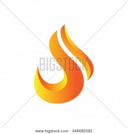 Fire Flame Logo Vector Illustration Design Template. Vector Fire Flames Sign Illustration Isolated. 
