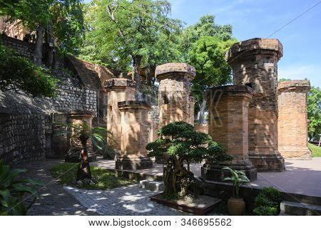 Cham Towers Of Ponagar In The City Of Nha Trang In Vietnam. Clear Sunny Day January 11, 2020