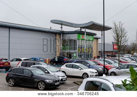 Moldl, Uk: Jan 22, 2020: The Last Homebase Store In North Wales Has Started The Process Of Closing D