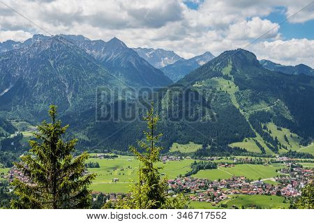 Landscape Around Bad Hindelang In Bavaria, Germany