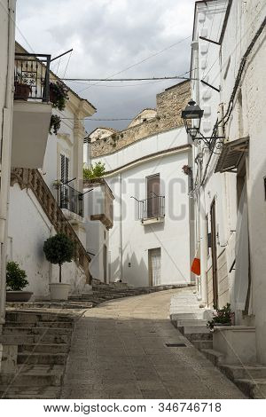 White Buildings Of Laterza, Taranto, Apulia, Southern Italy, Historic Town