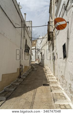 White Buildings Of Laterza, Taranto, Apulia, Southern Italy, Historic Town