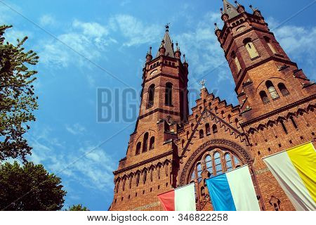 Tarnow, Subcarpathian Voivodeship, Poland - May 01, 2014: Holy Family Church