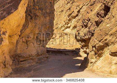 Entrance To The Golden Canyon Trailhead. Death Valley National Park, California, Usa.