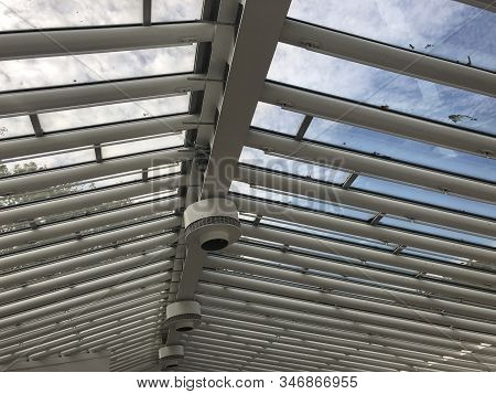 New Canaan, Ct - Oct 2: Interior Of The Sculpture Gallery At The Glass House By Philip Johnson In Ne