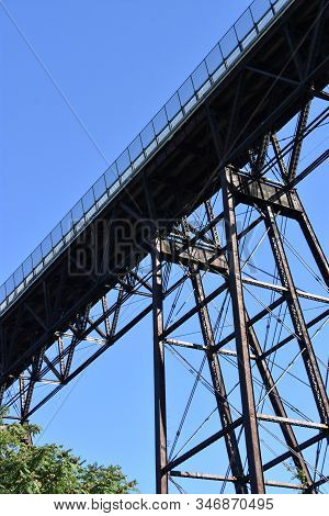 Walkway Over The Hudson, Also Known As The Poughkeepsie 
Railroad Bridge, In Poughkeepsie, New York