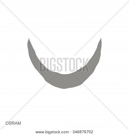 Vector Monochrome Icon With Adinkra Symbol Osram