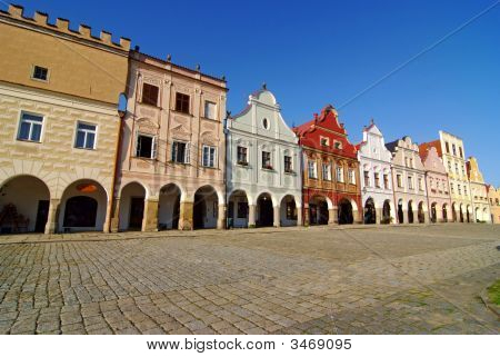 Casa colorata di Telc