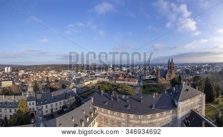 Skyline Of Bad Homburg In Late Afternoon