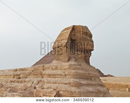 The View Of Sphinks At Giza, Egypt