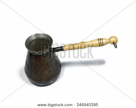 The Small Coffe Cezva Isolatedon White Background