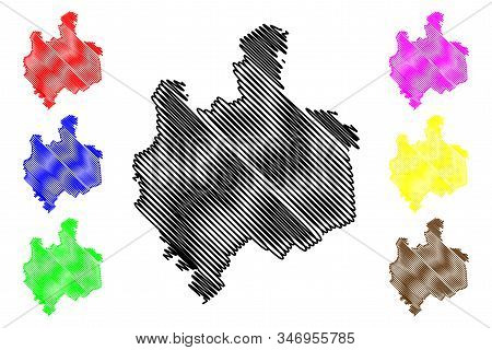 Edinet District (republic Of Moldova, Administrative Divisions Of Moldova) Map Vector Illustration, 