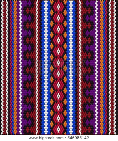The Traditional Ornament Of The Inhabitants Of The East, The Arab World, In Which Rich Colors Attrac