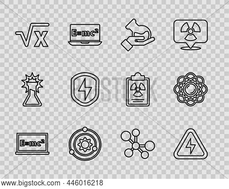 Set Line Equation Solution, High Voltage, Test Tube And Flask, Solar System, Square Root Of X Glyph,