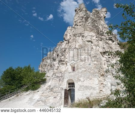 Divnogorye, Voronezh Region, Russia, August - 18.2021: Cave Church Of The Sicilian Icon Of The Most 