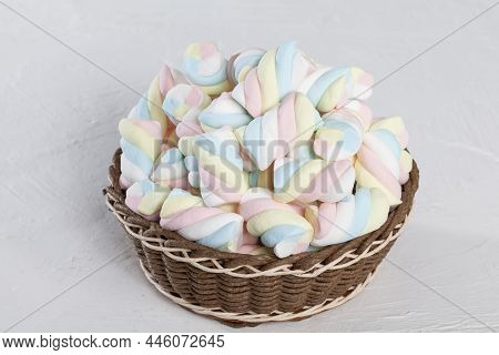 Multicolored Marshmallows - Tasty, Colorful And Fluffy Marshmallows.