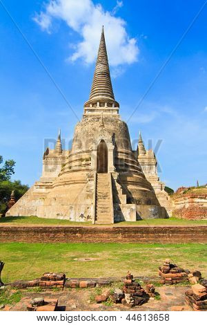 Pagode in Wat Phra Sri Sanphet Tempel
