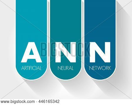 Ann - Artificial Neural Network Acronym, Technology Concept Background