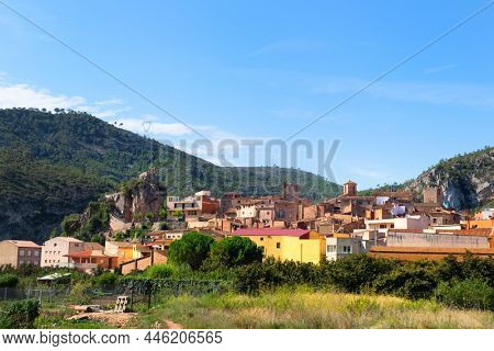 Historic village Pratdip in the mountains in Spain