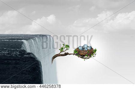 Security And Danger Conceptual Visual Metaphor As A Business Symbol For Safety During Stressful Time