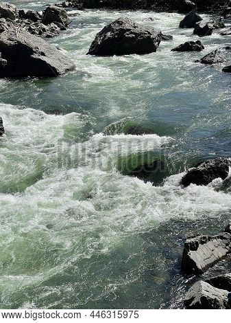 Stormy River Chulyshman In Chulyshman Valley, Altai, Russia