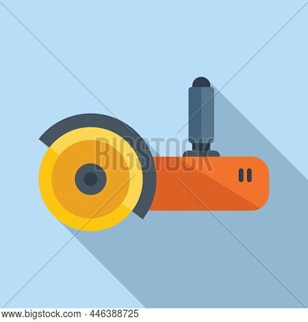 Grinding Machine Icon Flat Vector. Grinder Saw. Hand Tool