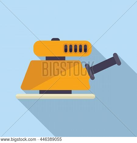 Grinding Wheel Machine Icon Flat Vector. Grinder Tool. Hand Saw