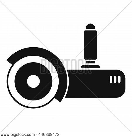 Metal Grinding Machine Icon Simple Vector. Saw Tool. Hand Grinder
