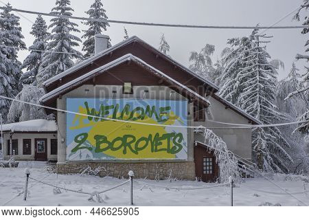 Borovets, Bulgaria - January 14, 2022: Winter View Of Ski Resort Of Borovets At Rila Mountain, Sofia