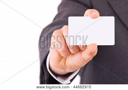 ธุรกิจคนแสดงบัตรที่ว่างเปล่า