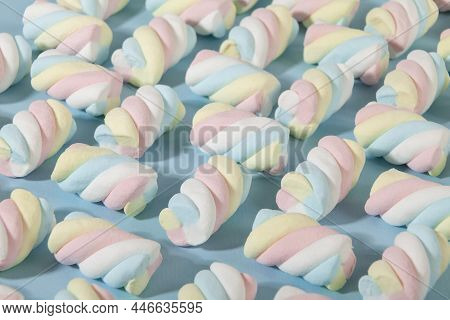 Multicolored Marshmallows - Tasty, Colorful And Fluffy Marshmallows.