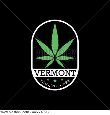Marijuana Or Cannabis Free Vector Stock. Ellipse People Abstract Design Concept. Can Be Used As A Sy