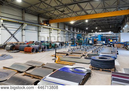 Metal Sheet Profile Forming Machine, Process Of Making Steel Tile For Roof, Industrial Manufacturing