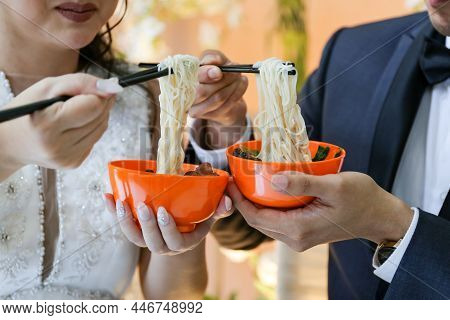Wedding Marriage Ceremony Misua Noodle With Egg Shuang Xi Double Happiness