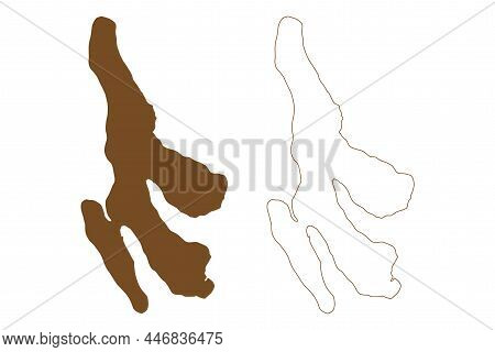 Bordoy Island (kingdom Of Denmark, Faroe Islands) Map Vector Illustration, Scribble Sketch Bordoy, H