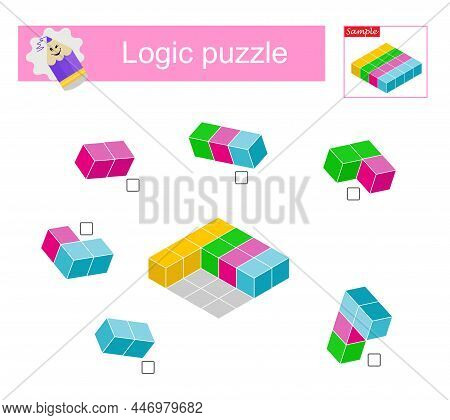 Logic Puzzle Vector Logic Puzzle Game. Vector & Photo (Free Trial) | Bigstock