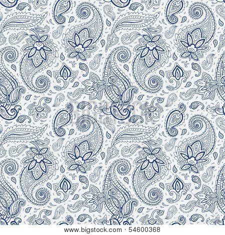 Seamless Paisley background.