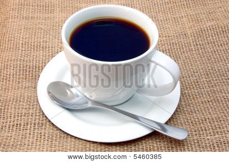 Кубок кофе на мешковины