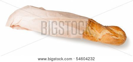French Baguette In A Paper Bag