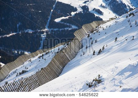 View Of The Valley From The Mountainside