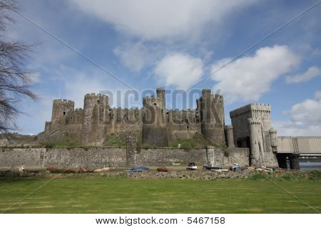 Pohled na hrad Conwy